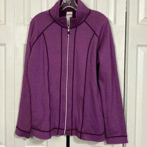 Kirkland signature reversible purple jacket top